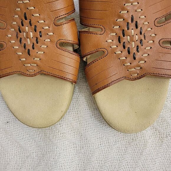 SAS Huarache Quarter Strap Sandal Antique Tan Brown Size 10.5 S Clean EUC - Picture 3 of 16